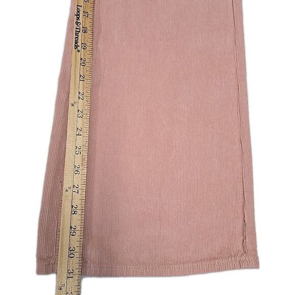 NWT Pacsun Womens Wide Leg High Waist Corduroy Pants Sz 26 Lennox Sand Pink - Picture 10 of 14